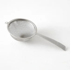 Japanese eco stainless steel matcha strainer with double ultra-fine mesh made in Tsubame Niigata