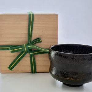 Antique Kuro-Raku Chawan from Kyoto - One piece only.