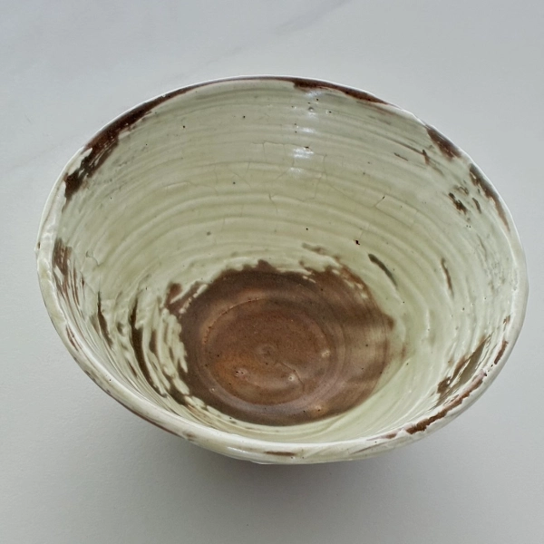 Hakeme Chawan by Yasuda Tomohiko – One piece only. - Image 2