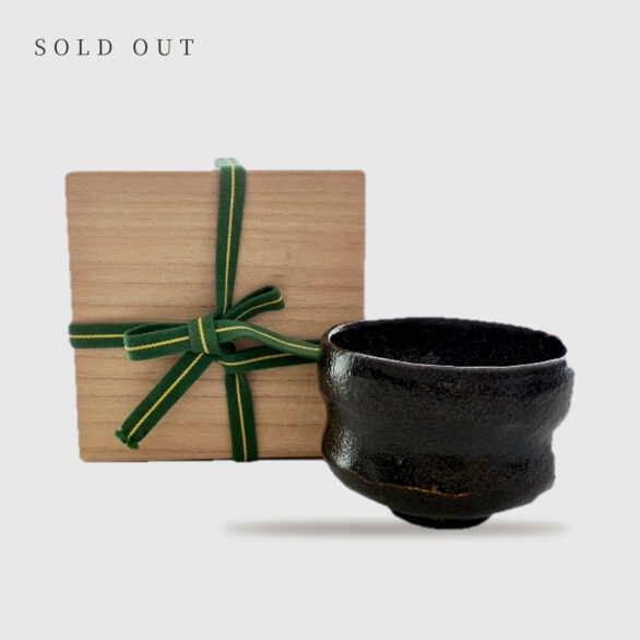 Kuro-Raku Chawan from Kyoto