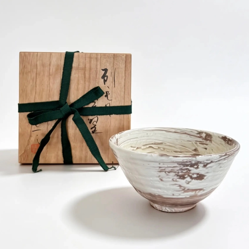 SOLD OUT: Hakeme Chawan by Yasuda Tomohiko – One piece only.